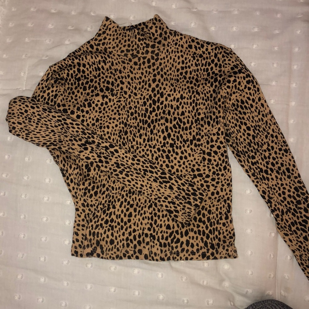 Brandy Melville Cheetah Turtleneck
